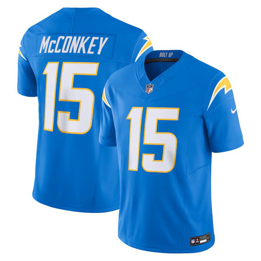 Men Los Angeles Chargers #15 Ladd McConkey 2025 Nike Powder Blue Team Vapor F.U.S.E. Limited NFL Jersey->los angeles chargers->NFL Jersey